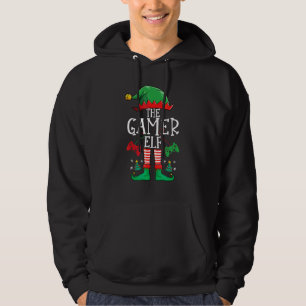 Gamer Elf Matching Group Xmas Funny Family Christm Hoodie