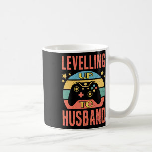 Gamer Engagement Groom Fiance Wedding Levelling Up Coffee Mug