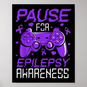 Gamer Epilepsy Awareness For Kids Boys Girls Video Poster