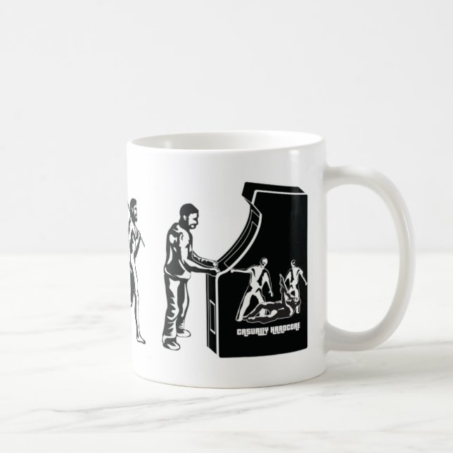 Gamer Evolution - Game Video Games Arcade Geek Coffee Mug (Right)