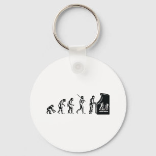 Gamer Evolution - Game Video Games Arcade Geek Key Ring