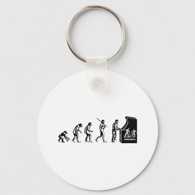 Gamer Evolution - Game Video Games Arcade Geek Key Ring (Front)