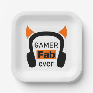 gamer fab-ever paper plate