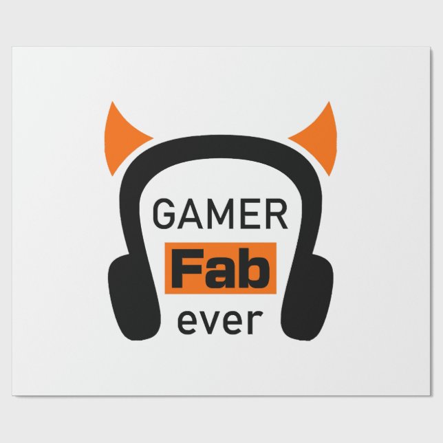 gamer fab-ever wrapping paper (Flat)