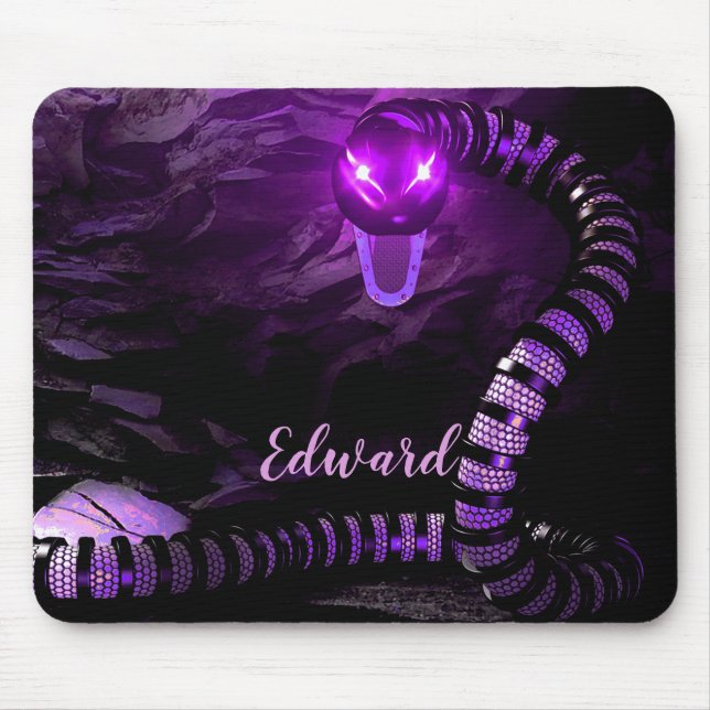 Gamer Fantasy Snake Custom Mouse Mat (Front)