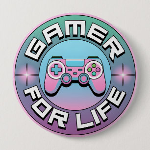 Gamer for Life 10 Cm Round Badge