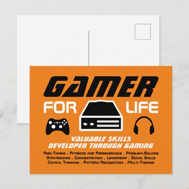 Gamer for Life Postcard (Front/Back)