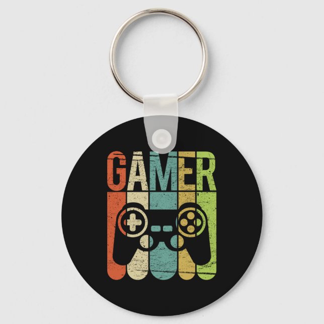 Gamer Game Controller Key Ring (Front)