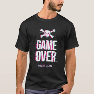 Gamer, Game Over Insert Coins, Gaming T-Shirt