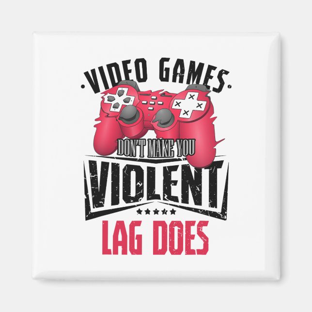 Gamer Gamer Video Games Controller Computer Gaming Magnet (Front)