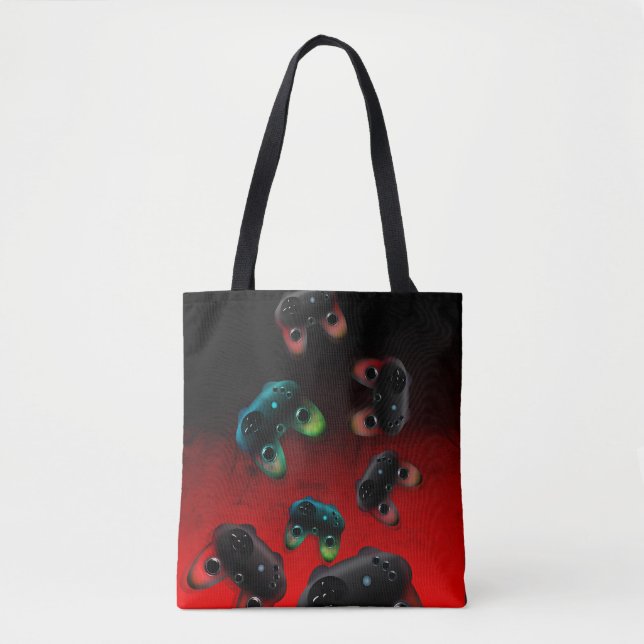 Gamer Gaming Controller Tote Bag (Front)