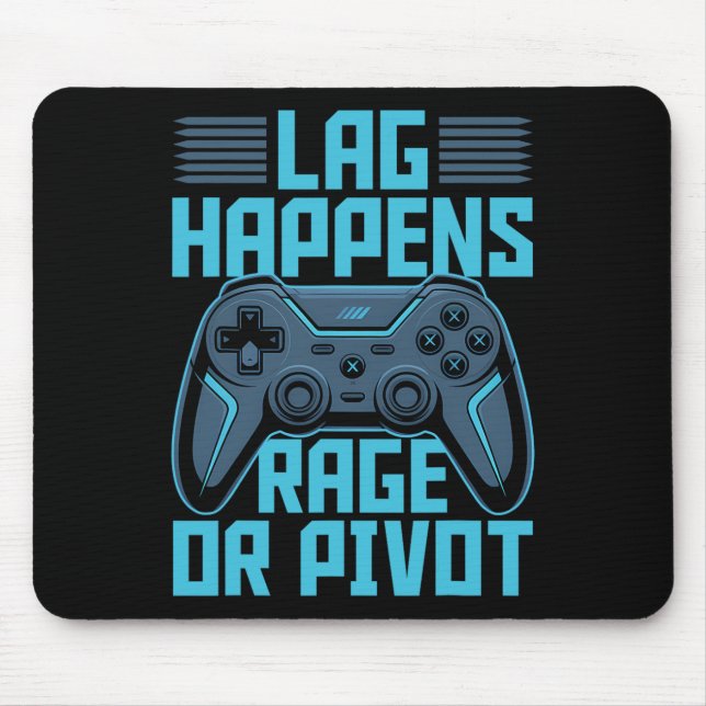 Gamer Gaming Controller Video Game  Mouse Mat (Front)