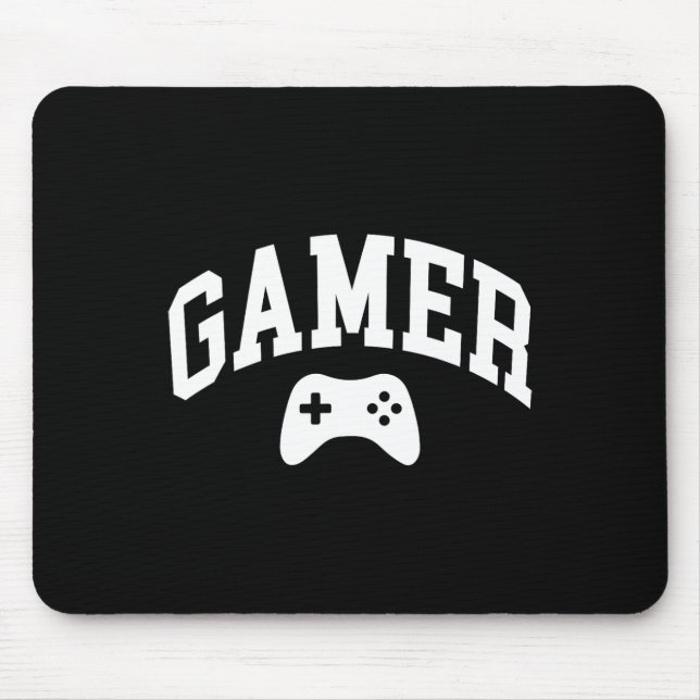 Gamer Gaming Game Funny Graphic  Mouse Mat (Front)