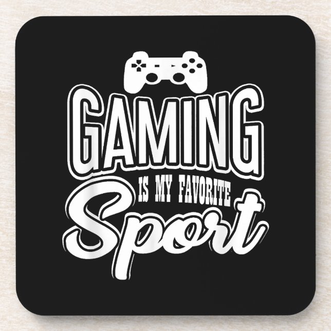 Gamer - Gaming Is My Favourite Sport Coaster (Front)
