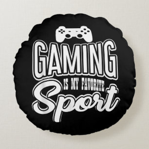 Gamer - Gaming Is My Favourite Sport Round Cushion