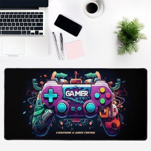 Gamer Gaming Joystick Personalised Desk Mat