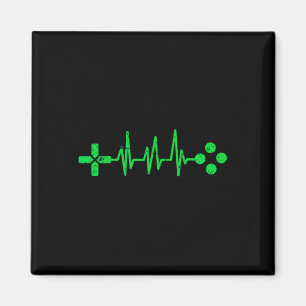 Gamer Geeks Heartbeat Gaming  Magnet