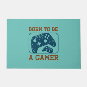 Gamer Gift Born To Be A Gamer Doormat