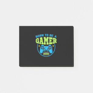 Gamer Gift   Born To Be A Gamer Post-it Notes