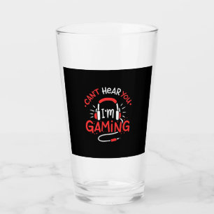 Gamer Gift Can Not Here You I Am Gaming Glass
