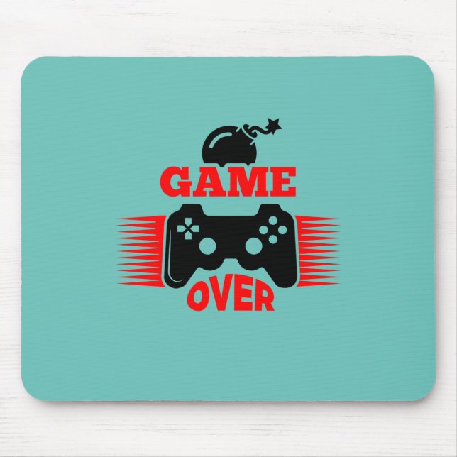Gamer Gift Game Over Mouse Mat (Front)
