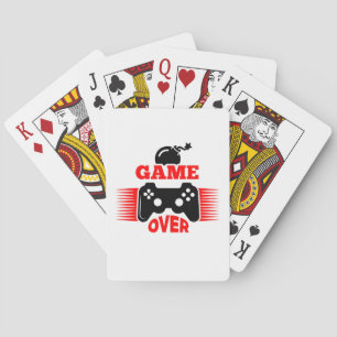 Gamer Gift Game Over Playing Cards