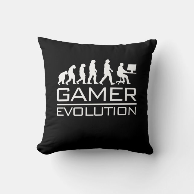 Gamer Gift | Gamer Evolution Cushion (Front)