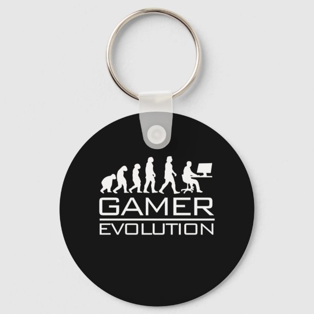 Gamer Gift | Gamer Evolution Key Ring (Front)