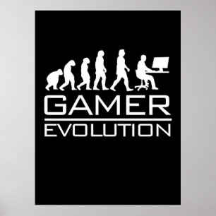 Gamer Gift Gamer Evolution Poster