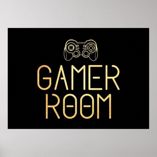 Gamer Gift | Gamer Room Poster (Front)