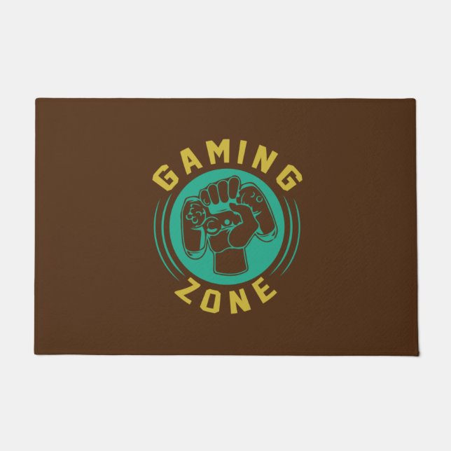 Gamer Gift Gaming Zone Doormat (Front)