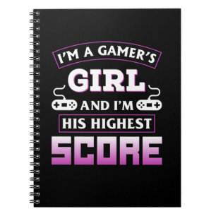 Gamer Gift I Am A Gamer Girl Notebook