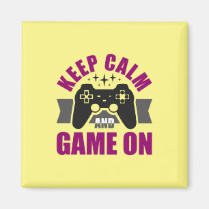 Gamer Gift Keep Calm Games On Magnet