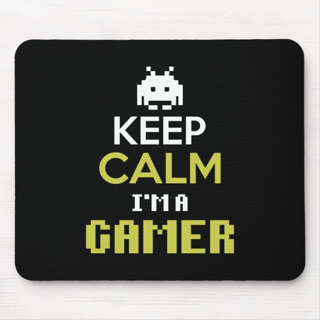 Gamer Gift Keep Calm I Am A Gamer Mouse Mat (Front)
