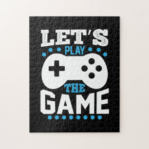 Gamer Gift Lets Play The Game Jigsaw Puzzle