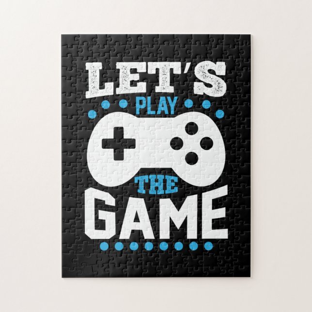 Gamer Gift Lets Play The Game Jigsaw Puzzle (Vertical)