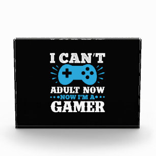 Gamer Gift Now I Am A Gamer Photo Block