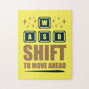 Gamer Gift Shift To Move Ahead Jigsaw Puzzle