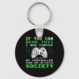 Gamer Gifts For Teen Boys - If You Can Read This V Key Ring