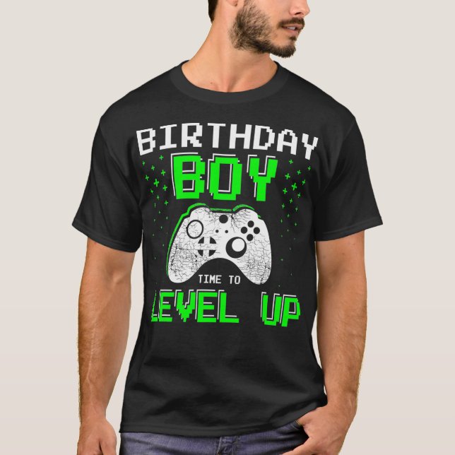 Gamer Gifts for Teen Boys  Level Up Birthday Tee V (Front)