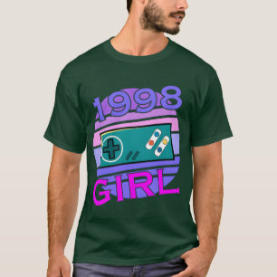 Gamer Girl 25th Birthday Gamer Gamble Birthday 90s T-Shirt