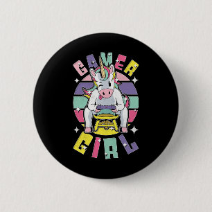 Gamer Girl 6 Cm Round Badge