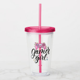 Gamer Girl Acrylic Tumbler