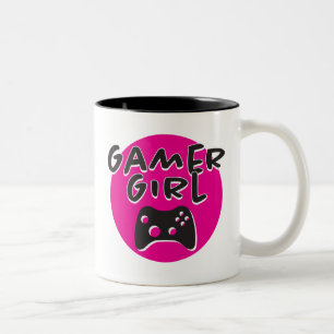 Gamer Girl Black 11 oz Two-Tone Mug