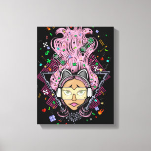 Gamer Girl Canvas Print