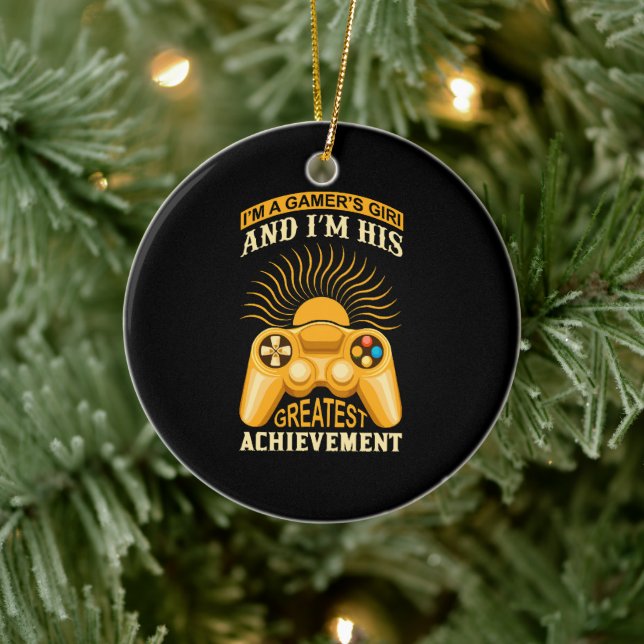 Gamer girl ceramic tree decoration (Tree)