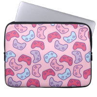 Gamer Girl Cute Pink Cartoon Game Controllers