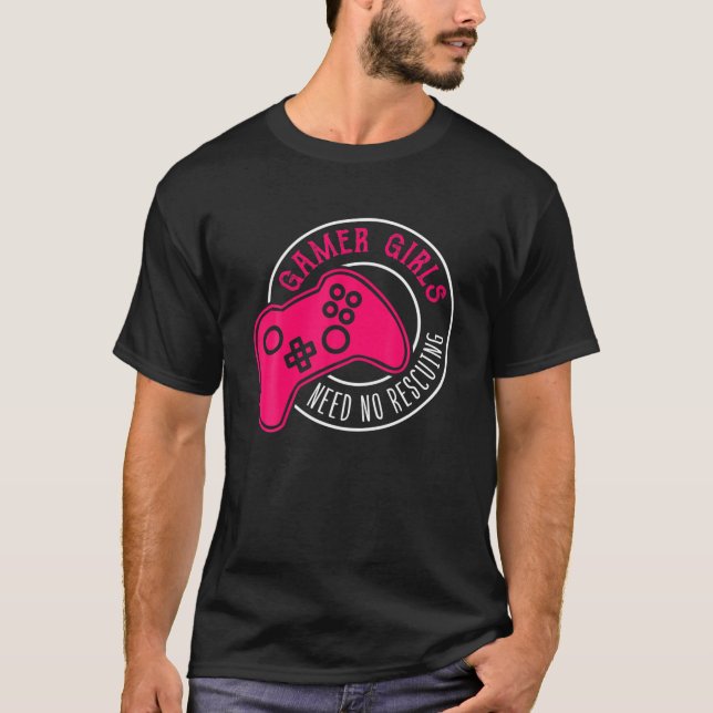 Gamer Girl Design For Women And Kids T-Shirt (Front)
