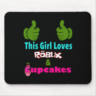 Gamer Girl Design Saying This Girl Loves Robux And Mouse Mat