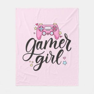 Gamer Girl Fleece Blanket